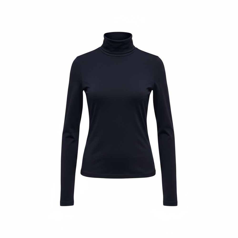 Tory Burch Navy Long Sleeve Turtleneck